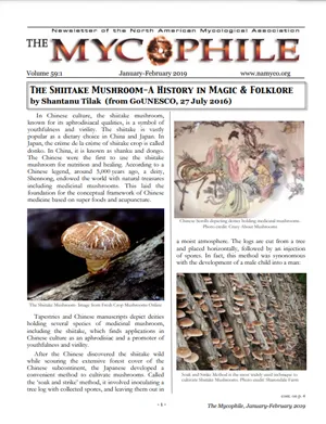 The Mycophile 59.1 January February 2019 cover