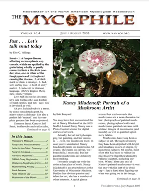 The Mycophile 46.4 July August 2005 cover