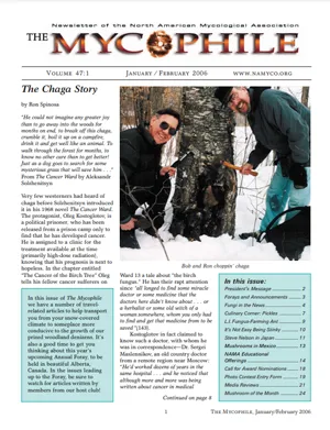 The Mycophile 47.1 January February 2006 cover