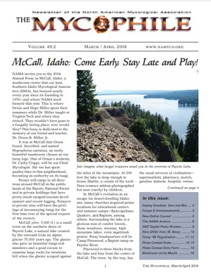 The Mycophile 49.2 March April 2008 cover