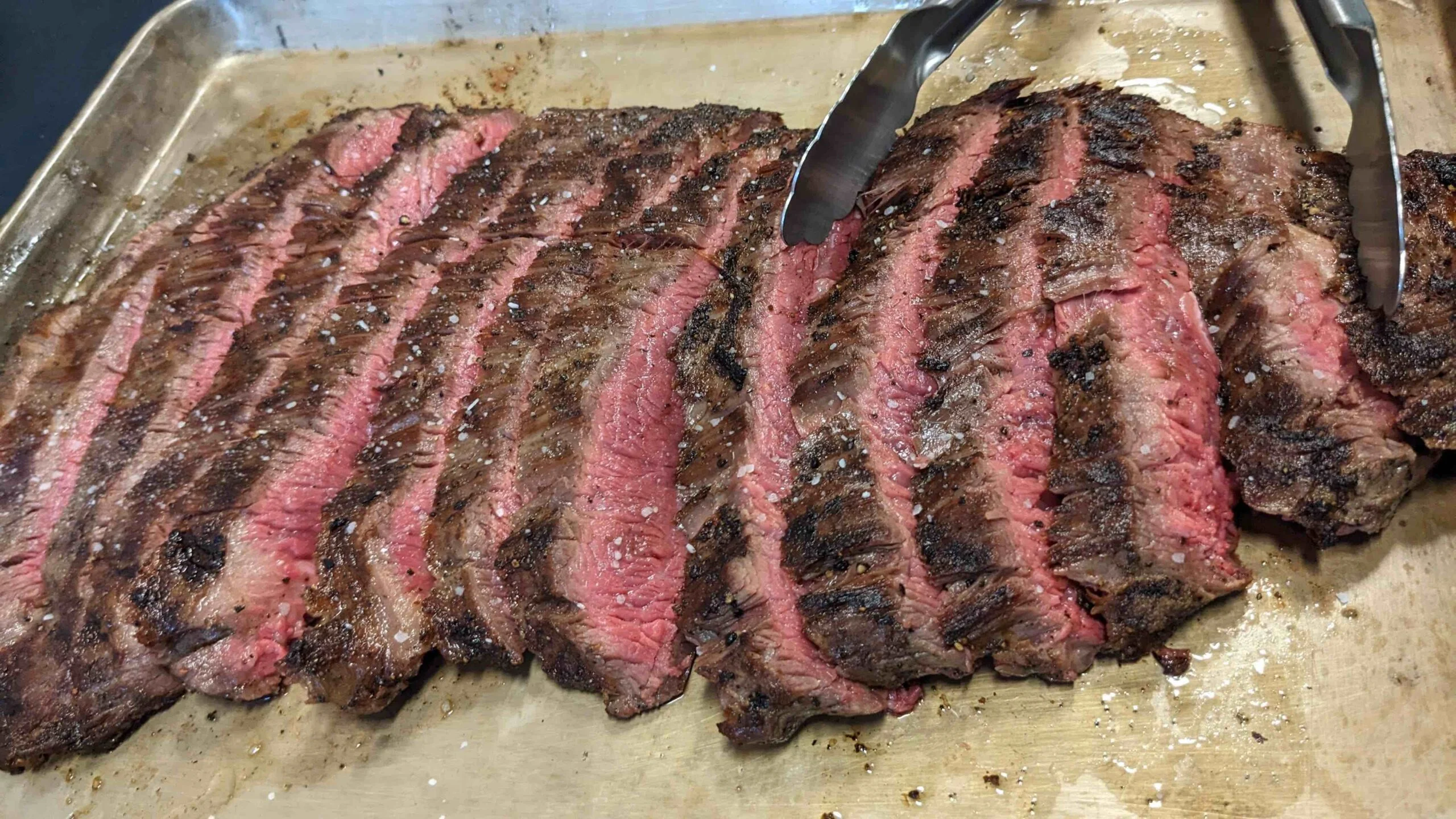 Flank Steak with Blueberry-Morel Demi Glace